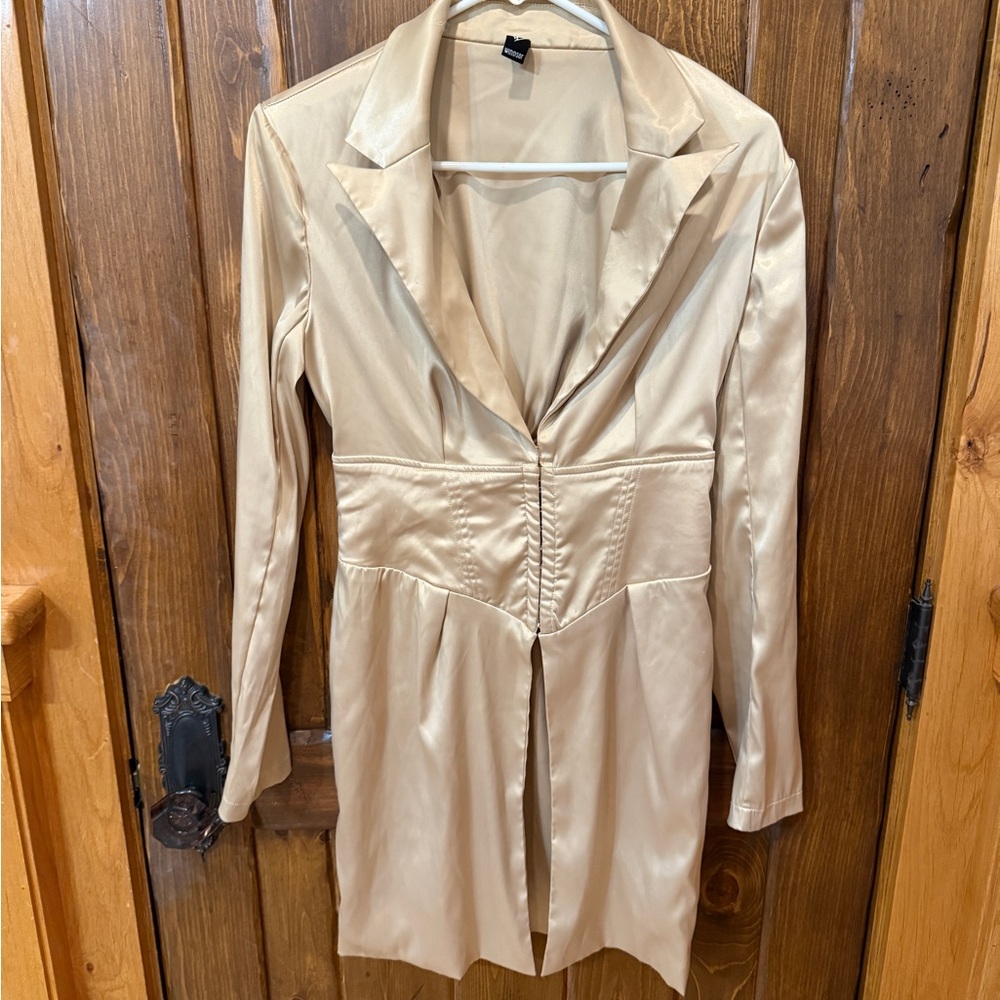 Windsor Champagne Gold Corset Blazer - Small